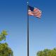 Commercial Grade Sectional 25 ft. Flagpole - Black