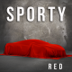  RED VEHICLE REVEAL LAUNCH COVER - SPORTY MODEL
