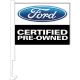 Clip-On Car Flag - Ford Certified (Digital Print)