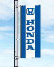 Everwave Vertical Dealer Flag - Honda Blue
