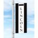 Black/White/Black Everwave Vertical Dealer Flag - LINCOLN