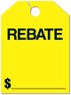 Rearview Mirror Tags - Yellow 