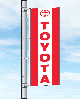 Everwave Vertical Dealer Flag - Totyota RED