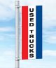 Vertical Light Pole Banner Slogan Flag - Used Trucks 