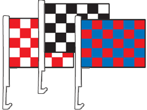 Checkered Window Flags